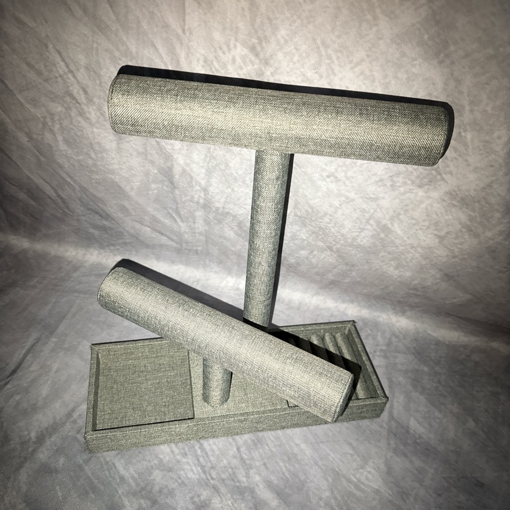 Gray Jewelry Display Stand